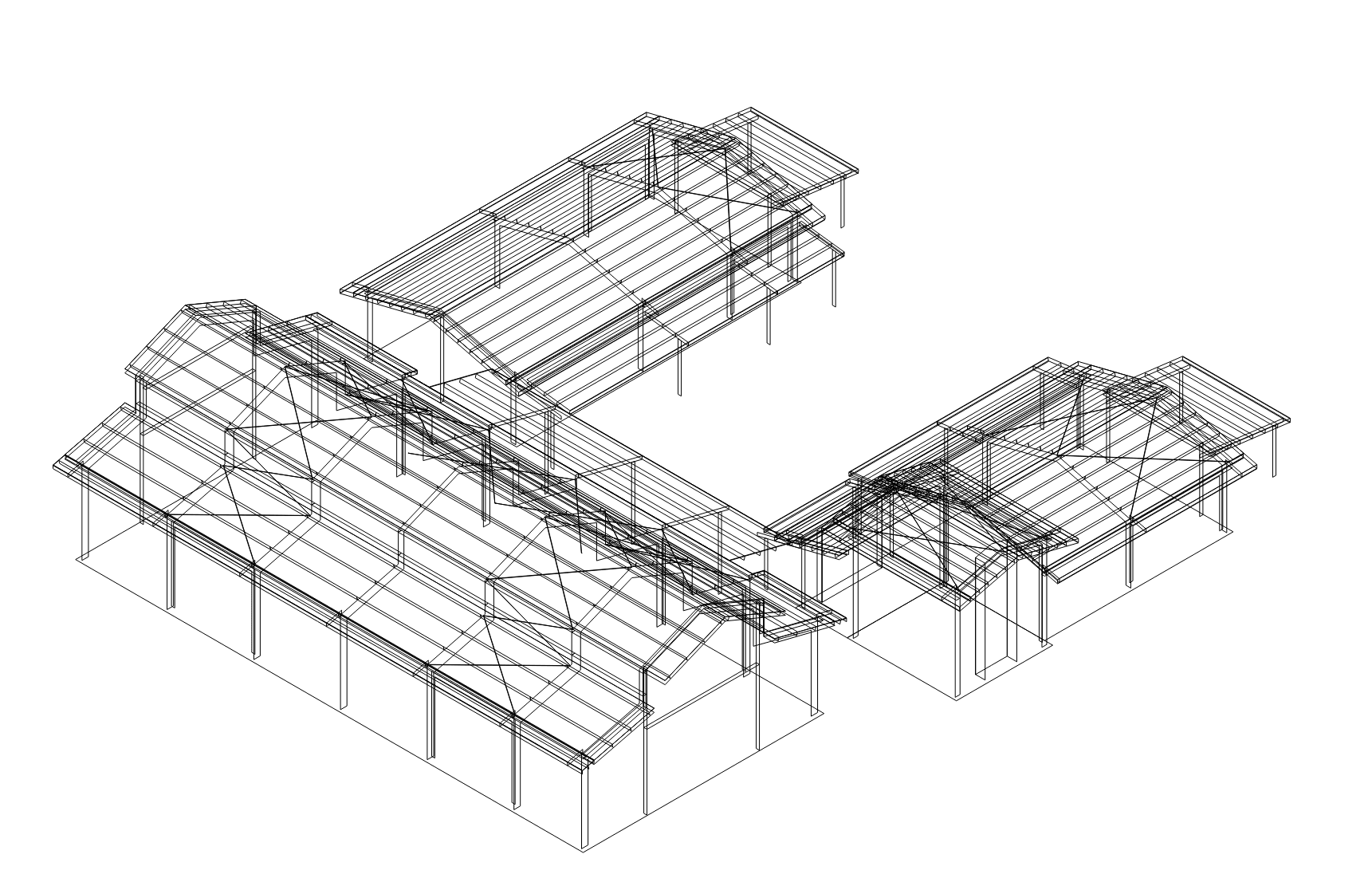 Structural engineering drawings for metal building project